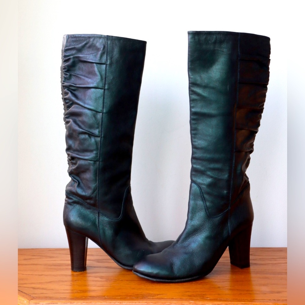 Sale 🔥 Authentic Hugo Boss iridescent Leather Boots! - Picture 3 of 12